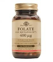 Folate (Metafolin) 400mcg Solgar 50tb Cod: 2464slg foto