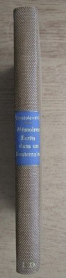 Fyodor Dostoyevsky - Memoires ecrits dans un souterrain (1926) foto
