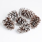 Conuri Decorative de Craciun de Marime Mare 13-15cm - 6buc