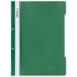 Dosar cu sina Noki, plastic, diverse culori, 2 perforatii pentru arhivare, eticheta interschimbabila pe cotor - verde
