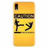 Husa silicon pentru Apple Iphone XR, This Is Sparta Funny Illustration