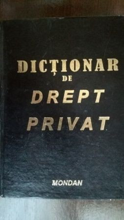 Dictionar de drept privat | Okazii.ro