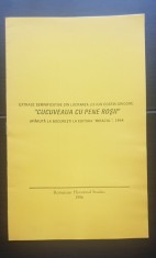 Extrase din lucrarea lui Ion Costin Grigore CUCUVEAUA CU PENE RO?II foto