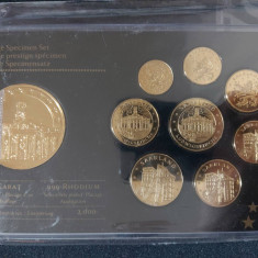 Set Euro - Probe Germania 2013 - SAAR + medal placate cu aur