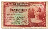 Spania 10 Pesetas 1935 P-86 Seria 8288553