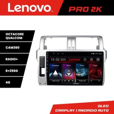 Navigatie Toyota Landcruiser J150 Prado 2014-2017 Lenovo Kit-065 8 core QLED 2K 8+256 360 Android Waze USB Navigatie Internet Youtube Radio CarStore T foto