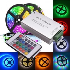 Controler Metal cu Telecomanda LED RGB 24 Taste 12V/24V 24A 18A092 XXM foto