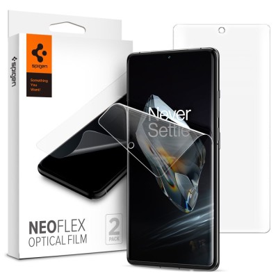 [Pachet 2x] Folie OnePlus 12 Spigen Neo Flex, transparenta foto
