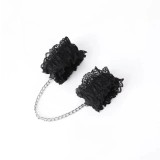 Catuse Elastice Romantic Play, Negru, Passion Labs