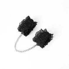 Catuse Elastice Romantic Play, Negru, Passion Labs