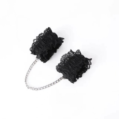 Catuse Elastice Romantic Play, Negru, Passion Labs foto