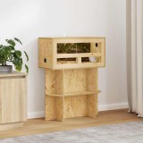 vidaXL Bază pentru terariu cu raft Maro 60 x 30 x 50 cm OSB 876741