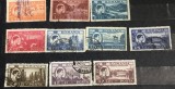 TMBRO1 Lot 10 timbre vechi Rom&acirc;nia 1940-1947, Regele Mihai I, serie uzuală Vederi
