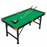 Masă de biliard Pool 140 cm - pliabilă, reglabilă cu accesorii, bețe tacuri,
