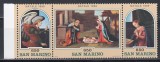 San Marino 1989 - Crăciun - Picturi, Staif, MNH