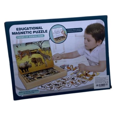 Puzzle magnetic animale salbatice foto