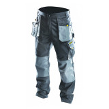 Pantaloni de lucru Top Master, marimea L, poliester/bumbac, suport scule, Gri