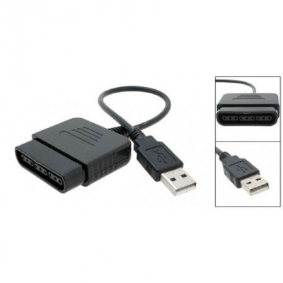 Cablu convertor USB Play Station 1 sau 2 la PC foto