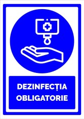 Indicator dezinfectia obligatorie foto