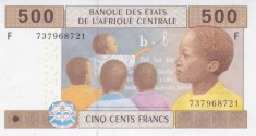 Bancnota Statele Africii Centrale 500 Franci 2002 - P506Fc UNC ( Guineea Ecuatoriala - vezi descriere )
