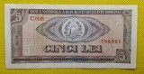 5 lei 1966, seria C.0148 798290, stare foarte bună