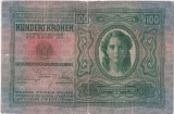 AUSTRIA UNGARIA 100 COROANE KRONEN KORONA 1912 UZATA
