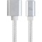 CABLU alimentare si date GEMBIRD, pt. smartphone, USB 2.0 (T) la Lightning (T), 1.8m, premium, conectori auriti, cablu cu impletire din bumbac, argint