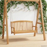 vidaXL Bancă swinging natural 114 x 61 x 61,5 cm Lemn solid de tec 42030018