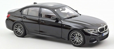 Macheta auto BMW 330i 2019 negru, 1:18 Norev foto