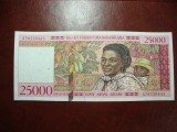 Bancnota Madagascar 25.000 Franci - Stare Buna