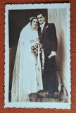 fotografie veche datata anul 1938 - foto Maria, nunta, mire si mireasa, familie romaneasca