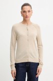 BOSS cardigan din l&acirc;nă culoarea bej, light, 50545031