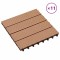 vidaXL Plăci podea, 11 buc., culoare tec, 30 x 30 cm, WPC, 1mp 45024