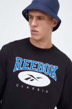 Cumpara ieftin Reebok Classic bluza barbati, culoarea negru, cu imprimeu