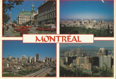 Canada, Montreal, carte poştală ilustrată, circulată &amp;icirc;n Rom&amp;acirc;nia, 1996 foto