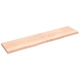 Cumpara ieftin Blat de masă, 220x50x(2-6) cm, lemn masiv de stejar netratat
