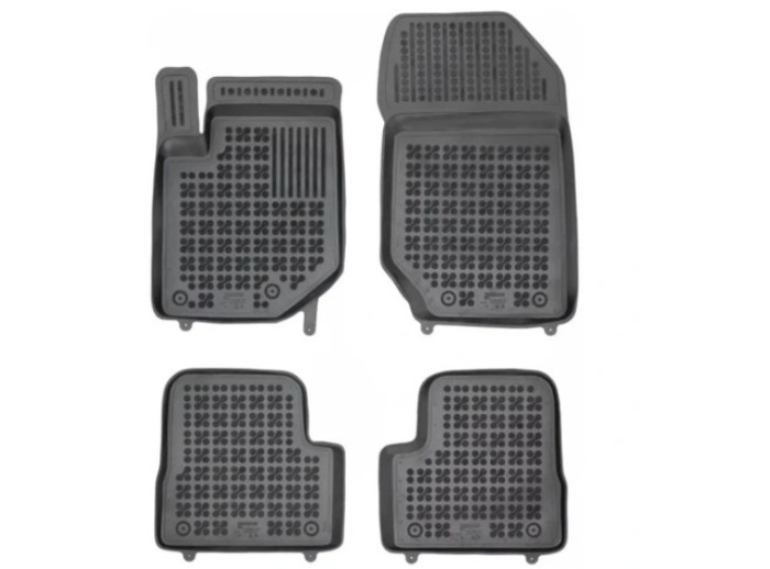 Covorase auto Opel Corsa/-E F, 06.2019-12.2023; Peugeot 208, 06.2019-, negru; elastomer, RapidAuto