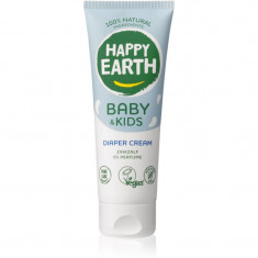 Happy Earth 100% Natural Diaper Cream for Baby & Kids unguent cu zinc fara parfum 75 ml