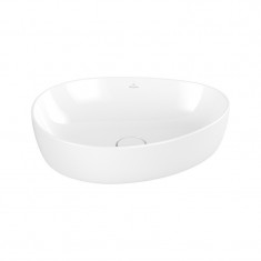 Lavoar pe blat, Villeroy & Boch, Antao, asimetric, 51 cm, alb