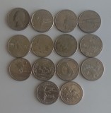 Lot 14 monede diferite SUA comemorative Quarter Dollar