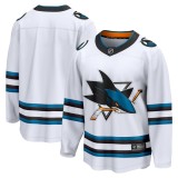 San Jose Sharks tricou de hochei Breakaway Away Jersey White - M, Fanatics Branded