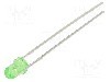 Dioda LED, 3mm, verde, 4200mcd, 7,5mA, 3...15V, OPTOSUPPLY - OSG53133A-VV