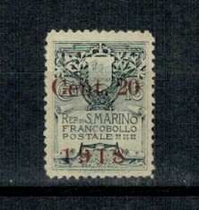 San Marino 1918 - Mi.No 52 neuzat
