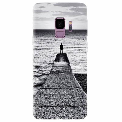 Husa silicon pentru Samsung S9, Abstract Dock Man Grey foto