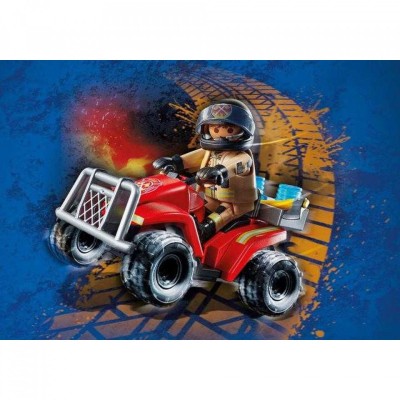 Playmobil - Vehicul Pullback Pompieri foto