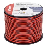 Cablu difuzor CCA 2x0.5 mm&sup2;, 100 m, 2.5A AMiO pentru audio