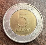 C50 - Moneda foarte veche - Lituania - 5 litai - 1998