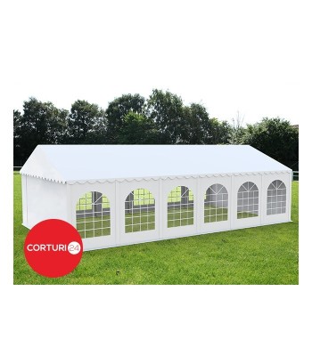 Cort Evenimente Professional, PVC ignifug alb, 4x12 m foto