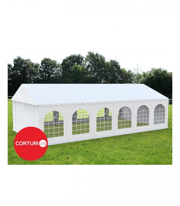 Cort Evenimente Professional, PVC ignifug alb, 4x12 m