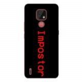 Husa compatibila cu Motorola Moto E7 Silicon Gel Tpu Model Among Us Impostor